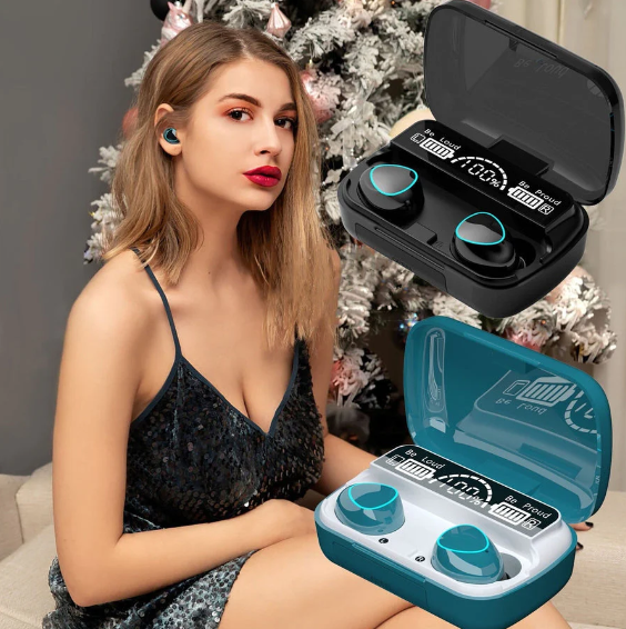 New🎧Gaming Earbuds V5.1 LED Touch Display, HiFi Ultra 9D Sound in-built 3500MAH Power Bank