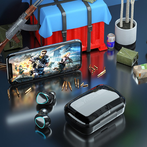 New🎧Gaming Earbuds V5.1 LED Touch Display, HiFi Ultra 9D Sound in-built 3500MAH Power Bank