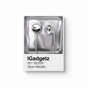 IGadgetz earbuds silver packaging